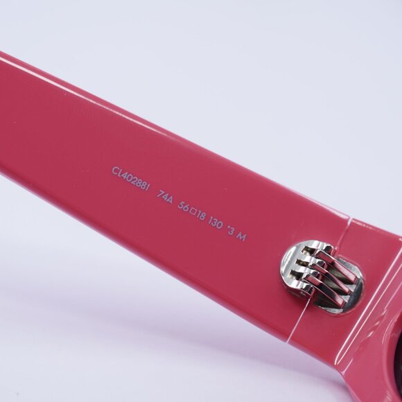 Celine CL40288I MONOCHROMS 74A Sunglasses Shiny Pink Cat Eye Frame, Grey Lenses - Picture 6 of 10